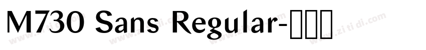 M730 Sans Regular字体转换